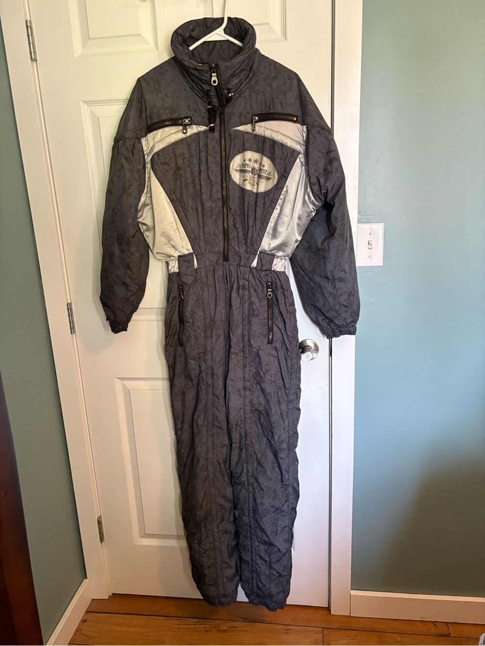 Vintage Kaelin one piece Ski Suit snowsuit made in Portugal retro